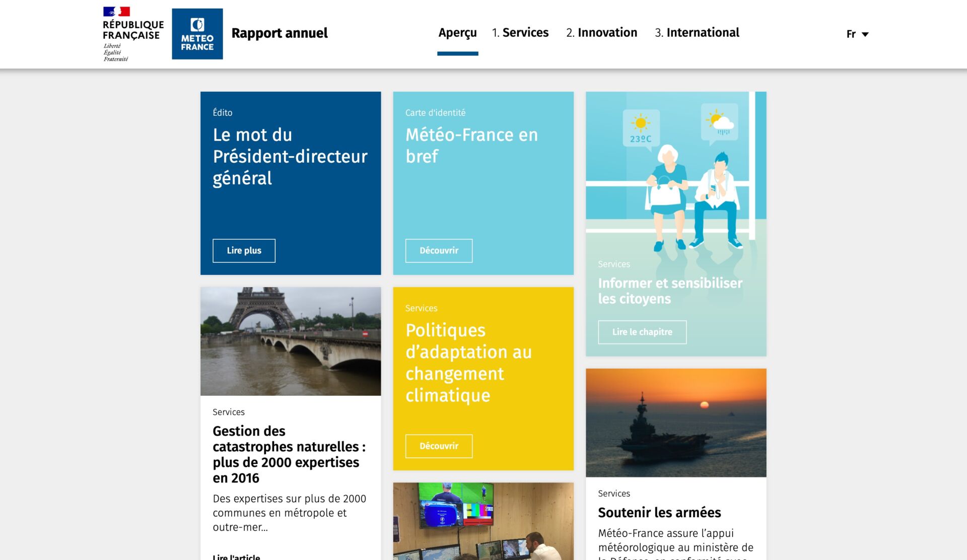 Site de rapport annuel réalisé par sismeo, agence digitale à Paris